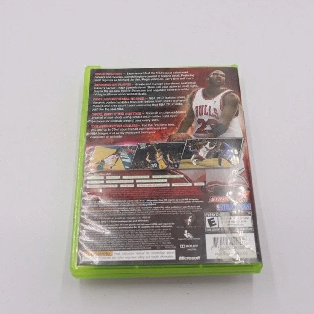 2K Sports NBA 2K12 Xbox 360 Game - Complete Case Disc Manual Basketball